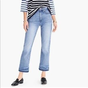 J. Crew Blue Flare Wide Leg Jeans